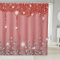 Loussiesd Diamant Duschvorhang 180x200cm Schmuck (kein Glitzer) Badezimmer Stoff für Kinder Jugendliche Jade Rosa Duschvorhang Textil Bling Party Deko wasserdichte Vorhänge Stall Badewannen Deko