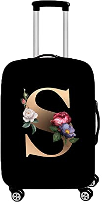 Surwin 3D Reise Kofferschutzhülle Waschbare Reisetasche Kofferbezug Elastisch Kofferhülle Gepäck Cover Reisekoffer Hülle Schutz Bezug Schutzhülle (L (26-28 Zoll),S)
