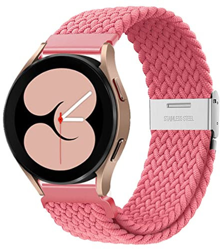 Trenzada para Correa Amazfit GTS 2/mini/3/Bip/U,Correas Reloj Nylon Elástico 20mm para Garmin vivoactive 3/Forerunner 245,Samsung Galaxy Watch 5/Pro/4 40mm 44mm 45mm/Classic 46mm 42mm Smartwatch