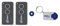 V2 PHOX2 Contratto 47 - Set di 2 telecomandi - 433,92 MHz | 2 canali | Rolling Code Sicuro, compatibile con cancello e garage | Controlla il tuo contratto prima dell'acquisto + 1 portachiavi Domobip