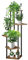 YOCOMEY 5-Tier Hölzern Blumenregal Pflanzenregal, Mehrstöckig Blumenständer Pflanzenständer Blumenbank Blumentreppe Pflanzentreppe Standregal für Innen Garten Balkon Deko(Schwarz)