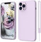 ElestBela iPhone 12 Pro Hülle Silikon Case, Hanyhülle iPhone 12 Pro Ultra Dünn Slim mit Microfiber, Kratzfeste Rundumschutz Case Schutzhülle Hülle für iPhone 12 Pro 6.1'' Lila