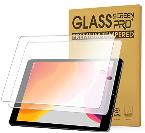 Junfire [2 Stück Matte Displayschutzfolie für iPad 6. / 5. Generation 9,7 Zoll, blendfreie gehärtete Glasfolie für iPad 6/5/Air 2 9,7 2018/2017, kompatibel mit Apple Pencil Papier Textur