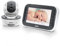 Alecto DVM200M Funk Babyphone steuerbarer Kamera - 100% störungsfreie Babyfon - Indoor Baby Monitor mit Nachtsicht und hohe Reichweite von bis zu 300 Meter - 11 cm. Mehrkameradisplay - Weiß/Grau