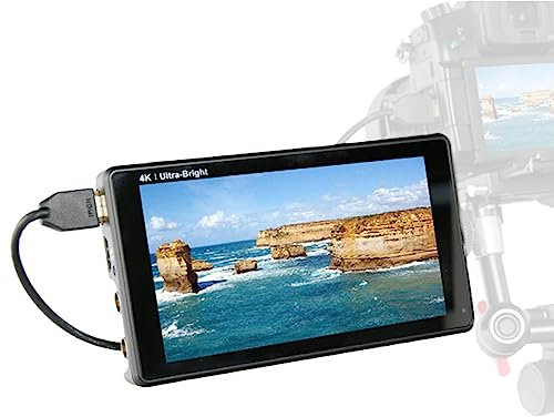 PEIXEN Lut6 DSLR Live Monitor, Pantalla Táctil De Cámara De 6, 2600 Nits, HDR 3D Lut con Histograma De Mapa Vectorial De Forma De Onda, Entrada Y Salida 4k Hdmi, 1920x1080, Panel IPS