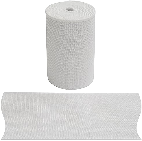 AERZETIX - C67411 - ummiband flach gewebt 1 m - breite 60 mm - Farbe weiß - aus Polyester und Latex - konfektion, kurzwaren, nähen, Bekleidung, Stoffe, gürtel, Hosen, Rocke