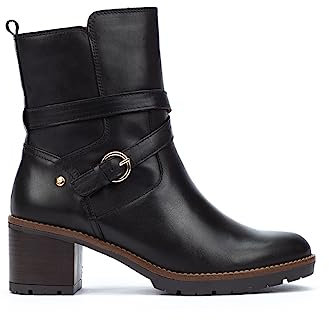 Pikolinos Stiefeletten mit Absatz in Leder LLANES für Frauen Farbe Negro