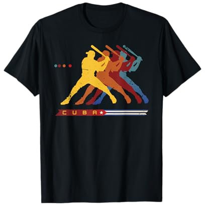 Fans von Trikots mit kubanischer Flagge, Baseballspieler T-Shirt
