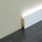 Trevendo LED-Sockelleisten MDF - weiß foliert - moderne Lichtleiste für ein gemütliches Ambiente - Maße 19x70x2500mm (ohne LED-Band)