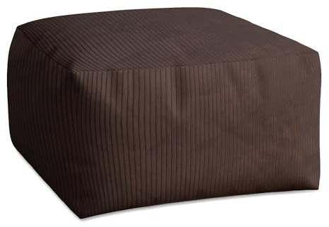 DreamRoots | Couch Hocker, Sitzsack, Wohnzimmer, für Sessel & Sofa, Sitz Poof, Sessel Pouf, leicht