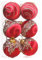 Visiblurry Samt-Weihnachtskugel-Set | Bruchsicheres Weihnachtskugel-Ornament-Samt-Set,6er-Set Samt-Weihnachtsbaumkugeln mit Metallschnur für die Heimparty