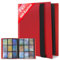 JUSONEY Sammelkarten Album - 468 Pockets Sammelalbum 26 Seiten Pro 9 Pocket mit wasserdichte Rot Buchdeckel,Perfekt zum Sammeln von Karten für MTG Magic,für Match Atta（Rot）