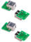 Lckiioy 4 x USB Typ B Buchse Breakout Board 2,54 mm Pitch Adapter Anschluss, 750047046