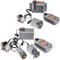 BrickBounty 9 Pcs Motor Kit Power Functions, Motor Set Technical Parts for STEM Assembled Building Block, Control Function for MOC Bricks Set