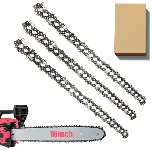 3 x 40cm Sägeketten 3/8LP 1,3 mm 56 Antriebsglieder Schnittlänge kompatibel mit Oregon CS1400, Dolmar, Makita, Echo, Greenworks, Einhell, Black & Decker und andere