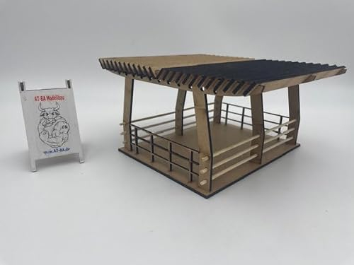 AT-BA Modellbau 220124 Slotcar Deko Boxengasse Terrasse