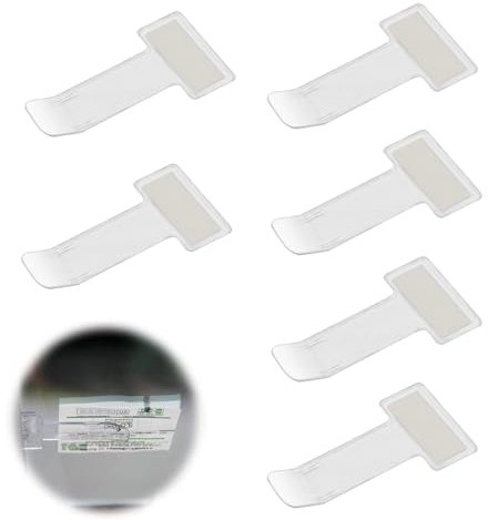 vcsjw Support Carte Handicapé Pare Brise 6 Pièces,Porte Carte Pare Brise,Clip de Ticket de Parking,Support Carte VTC,Porte Carte Handicapé Pare Brise,pour Pare-Brise de Voiture