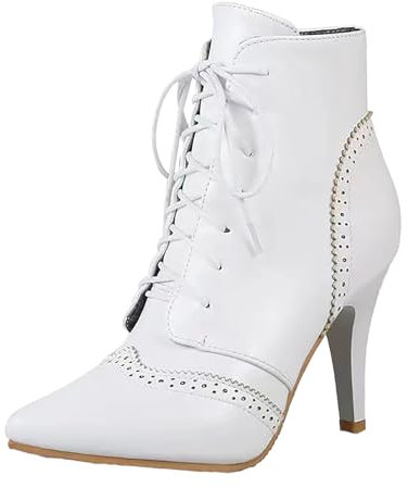 Stivali da Donna Neri Stivaletto Donna Estivo con Zeppa Interna Boots for Women Stivali Biker Donna Anfibi Donna Stivali per Polpacci grossi Stivaletti Estivi Stivaletto Donna Estivo