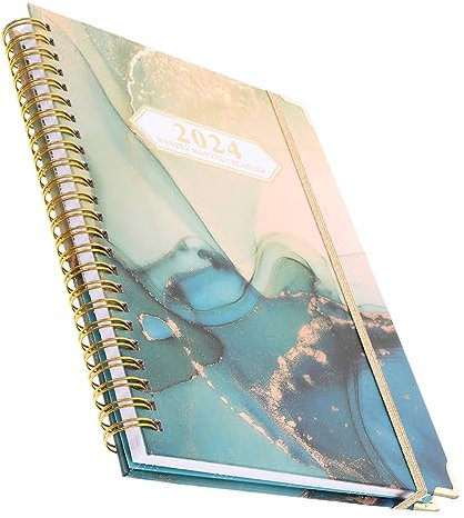 TEHAUX notebooks the notebook nootbook spiral notebook noteboon Englischer Monatsplaner Notizbücher für die Arbeit kalender Notizbuch Englischer Planer 2024 Studentenplaner Papier