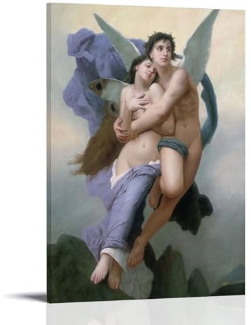 ZBSXLBNG Abduction of Psyche Poster Dekorative Malerei Leinwand Wandkunst Wohnzimmer Poster Schlafzimmer Malerei 08x12inch(20x30cm)