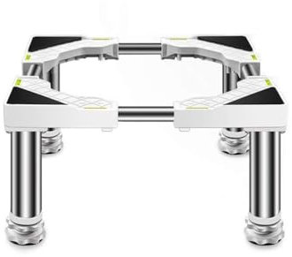 Base de sèche-linge, réglable en hauteur, universelle, robuste, 4/8/12 pieds solides, convient à une longueur/largeur de 45 à 65 cm, hauteur de 24 à 27 cm, for sèche-linge et réfrigérateur(12 legs)