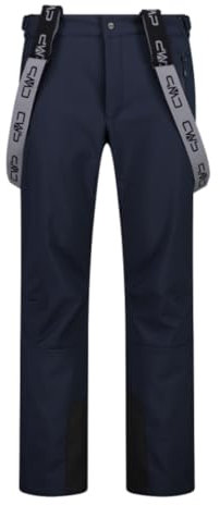 CMP Salopette da Sci in Softshell da Uomo, 34W4367 (Nero, 48)