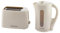 Hamilton Beach Cream Kettle and Toaster Set, Essential, Electric Kettle 1.7L, Wide Slot Toaster 2 Slice, Boil Dry Protection, 6 Browning Levels - HBESSC