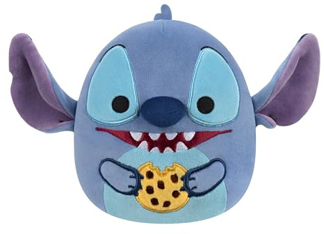 Squishmallows Original 10-Inch Disney Chef Stitch Eating Chocolate Chip Cookie Plush