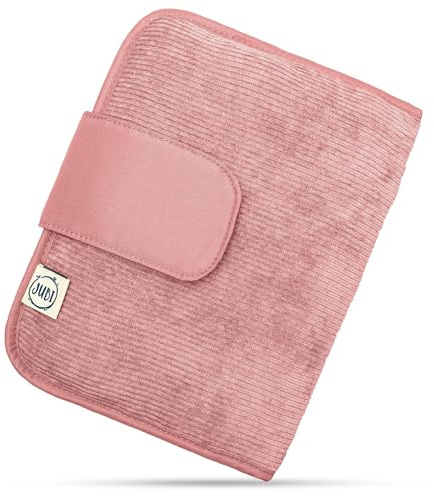 Jubi® Kleine Windeltasche mit Wickelunterlage für Baby, Beerenrosa Cord