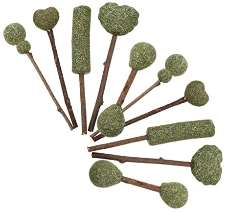 WEKADRIN 10 Stück Teiliges Catnip Lollipops Katzenminze Sticks Essbare Katzensnacks Verdauung für Katzen und Leckerei im Mischstil