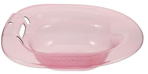 Sitzbadewanne für Toilette, Rosa Pet, Rutschfest, für Haushalt | Praktisch und Pflegeleicht, Leicht zu Reinigen, Geeignet für Schwangere und Ältere Personen