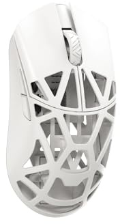 wlmouse Beast X Pro – Magnésium Souris Gaming Ultra-Légère 41g, Solid Sides, 125–8000Hz, Switchs Optiques Omron, Dongle 8K Inclus (Blanc)