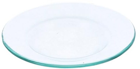 Uonlytech Plat Chauffant à Cire en Verre, Support D’Huile Essentielle sans Bavures, 10cm, pour Lampe à Parfum et Aromathérapie