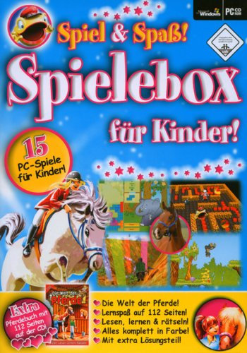 Spiel & Spaß! Spielebox für Kinder!, 1 CD-ROM: 15 PC-Spiele für Kinder. Extra: Pferdebuch mit 112 Seiten auf der CD. Für Windows 98/ME/2000/XP