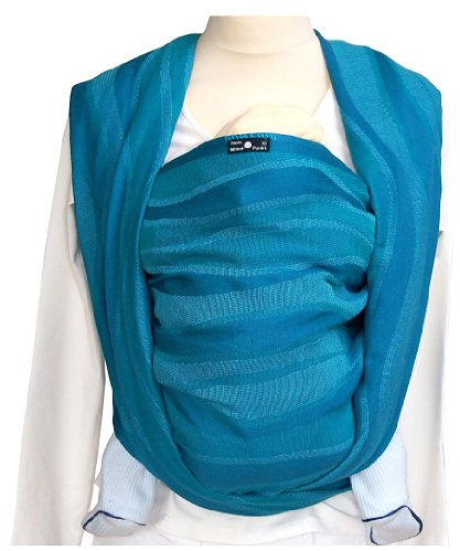 Didymos 447005 Babytragetuch, Modell Wellen acqua, Größe 5