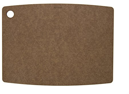 TopGourmet Kitchen Series Schneidebrett, Pressholz, 45 x 32,5 x 0,6 cm, muskatbraun