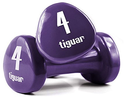 Tiguar Kurzhanteln 2x 4.0 kg aubergine Gewichte Bodyshape Krafttraining Workout