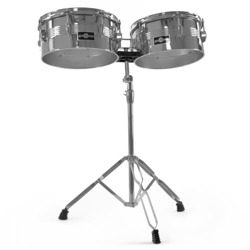 Timbales 13 x 14 with stand by Gear4music