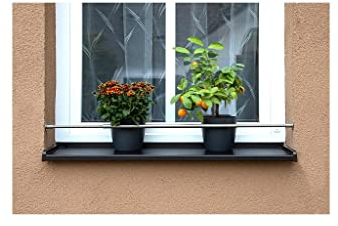 Blumenkastenhalterung Teleskopstange Edelstahl 1000-1500 mm ohne Bohren