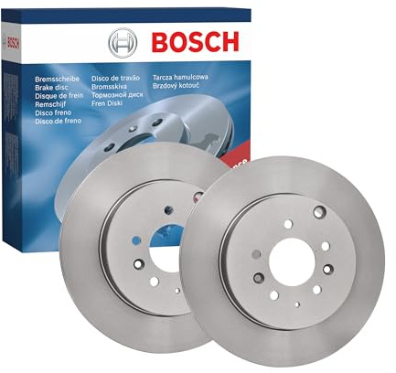 Bosch Brake Disc Set - 325 mm Vented Discs - Rear Axle - ECE-R90 Certified - Good Cooling, Reliable Braking, Corrosion Protection - 1 Set of 2 Discs