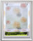 Raffrollo mit Kreis-Motiven Druck Design Rollos Voile Transparent Vorhang (BxH 60x140cm, Orange Kreis mit U-Haken)