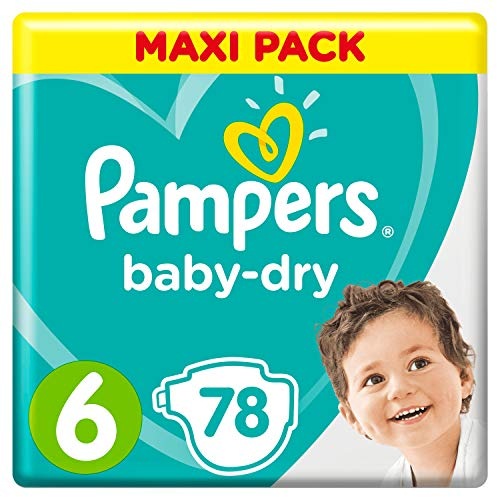 Pampers Baby-Dry Windeln, Gr. 6, 13kg-18kg, Dreier-Pack, 78 Stück