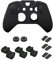 NiTHO FPS Gaming Kit pour Manettes Xbox One, Housse en Silicone Anti-Sueur, 3 Tailles de 2 Boutons Concaves, 3 Jeux de 2 Embouts en Caoutchouc, 2 Anneaux de Précision, Accessoires pour Xbox One - Noir