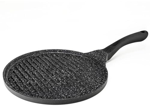 NAMAI - Bistecchiera Per Induzione - 26 CM ø - Alluminio - Adatta in Lavastoviglie - Rivestimento Antiaderente - Bistecchiera Antiaderente - Griglia Per Induzione