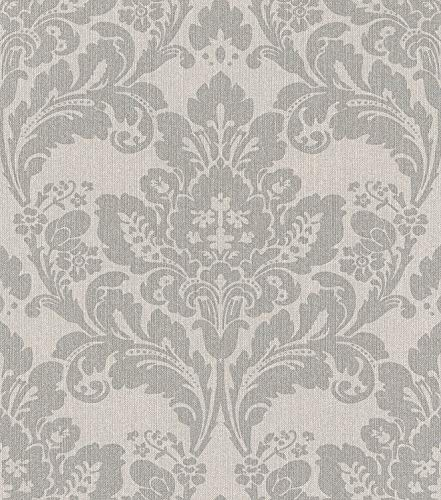 Vliestapete Poetry 2 Barock grau silber 547320