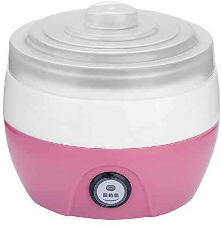BTER Automatic Yogurt Machine, Electric Yogurt Maker with 1 Litre Stainless Steel Inner Container for Home(Pink)