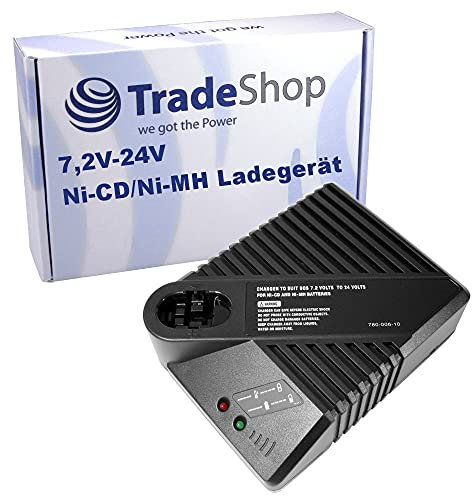 Akku Schnellladegerät 7,2V-24V Ni-MH Ni-Cd für Bosch PAG 14.4V PDR 14.4V/N PKS 14.4V PSB 14 PSB 14.4V PSR 14.4 PSR 14.4/N PSR 14.4-2 PSR 14.4VE-2(/B)