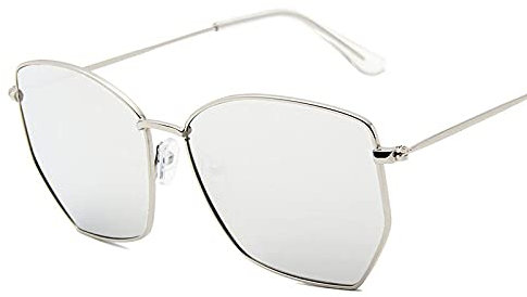 WQZYY&ASDCD Sonnenbrille Herren Damen Metallrahmen Damen Mode Männer Anti Blaulicht Brille Sonnenschutz Uv400-4