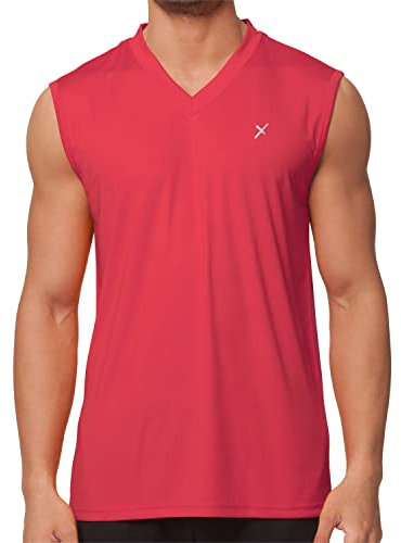 CFLEX Herren Sport Shirt Fitness Muscle-Shirt Sportswear Collection - Rot S