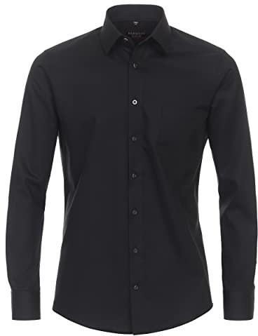 Redmond Businesshemd Uni Body Cut 90 schwarz M